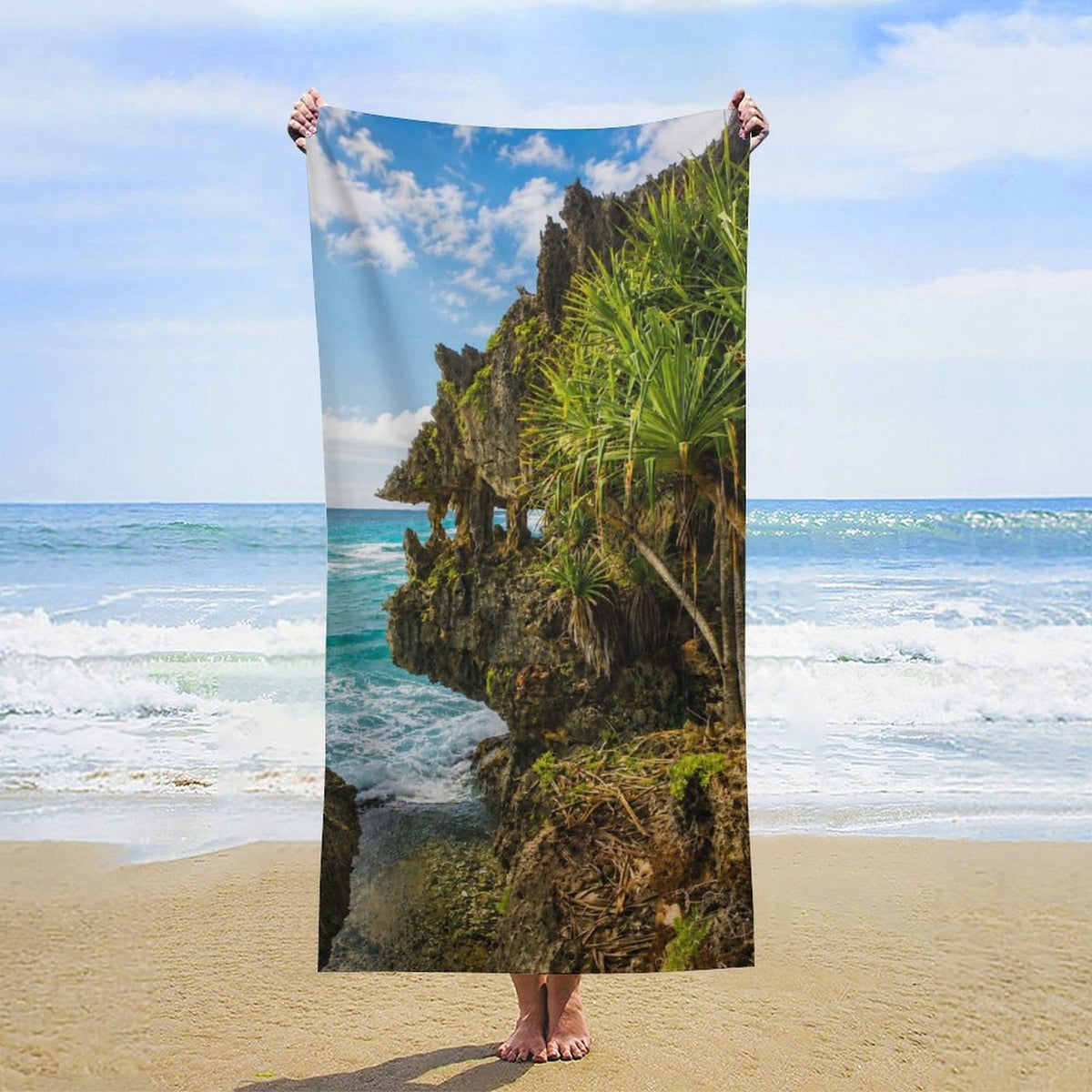 Serviette de plage TE ANA TAUPE’E